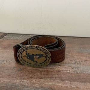 Vintage Belt/American Eagle/1970s Belt/American Eagle 48 inch